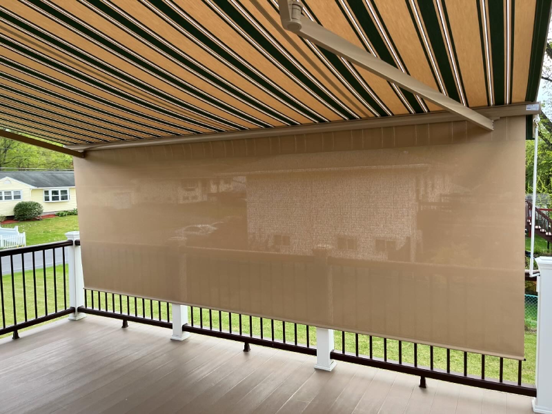 DEPC3345 Stylish awnings providing shade for outdoor spaces